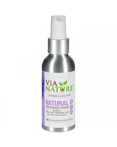 Via Nature Deodorant - Spray - Lavender and Eucalyptus - 4 fl oz