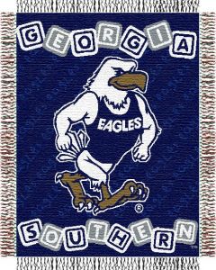 The Northwest Company GA Southern baby 36"x 46" Triple Woven Jacquard Throw (College) - GA Southern baby 36"x 46" Triple Woven Jacquard Throw (College)