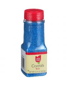 Cake Mate Decorating Decors - Crystals - Blue - 2.25 oz - Case of 6