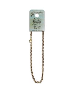 Vintaj Metal Chain 8"-Classic Cable 4mmX3mm 1/Pkg