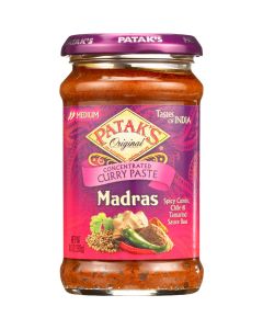 Patak's Pataks Curry Paste - Concentrated - Madras - Medium - 10 oz - case of 6