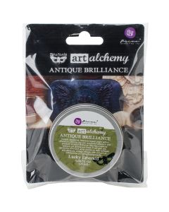Prima Marketing NEW! Finnabair Art Alchemy Antique Brilliance Wax .68 Fluid Ounce-Lucky Emerald