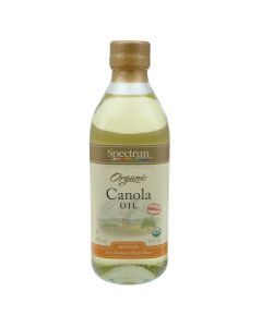 Spectrum Naturals Organic Refined Canola Oil - Case of 12 - 16 Fl oz.