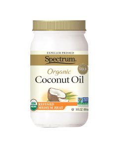 Spectrum Naturals Organic Refined Coconut Oil - Case of 1 - 14 Fl oz. (Pack of 3) - Spectrum Naturals Organic Refined Coconut Oil - Case of 1 - 14 Fl oz. (Pack of 3)