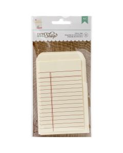 American Crafts DIY Shop 2 Tags 12/Pkg-Library