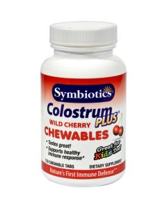 Symbiotics Colostrum Plus Wild Cherry - 1 g - 120 Chewables
