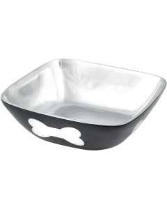 Buddy's Line Cast Aluminum Bowl 36oz-Black W/White Bone