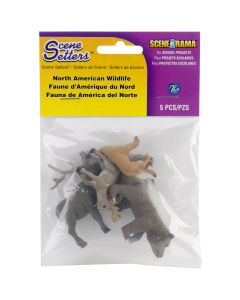 Woodland Scenics Scene Setters(R) Figurines-North American Wildlife 5/Pkg - Scene Setters(R) Figurines-North American Wildlife 5/Pkg