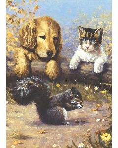 Royal Brush Mini Paint By Number Kit 5"X7"-Little Friends - Junior