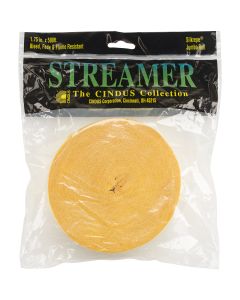 Cindus Crepe Streamers 1.75"X500'-Canary Yellow