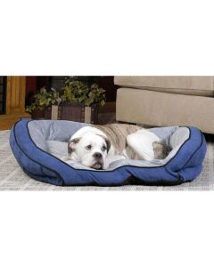K&H Pet Products Bolster Couch Pet Bed Large Mocha / Tan 28" x 40" x 9"
