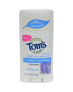 Tom's of Maine Natural Long-Lasting Deodorant Wild Lavender - 2.25 oz - Case of 6