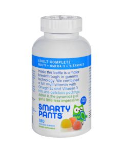 SmartyPants All-in-One Multivitamin Plus Omega 3 Plus Vitamin D Gummies - 180 Pack