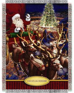 The Northwest Company Polar Express - Santa Flight Entertainment 48x60 Tapestry Throw