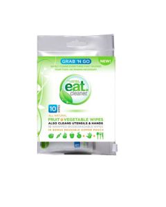 Eat Cleaner Grab N'Go Fruit and Vegetable Wipes - 10 Count