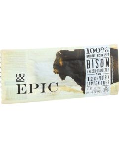 Epic Bar - Bison Bacon Cranberry - 1.5 oz Bars - Case of 12