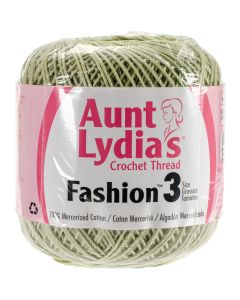 Coats Crochet Aunt Lydia's Fashion Crochet Thread Size 3-Lime