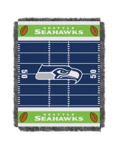 The Northwest Company Seahawks  Baby 36x46 Triple Woven Jacquard Throw - Field Series