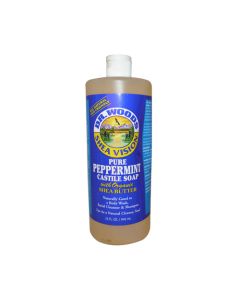 Dr. Woods Shea Vision Pure Castile Soap Peppermint with Organic Shea Butter - 32 fl oz