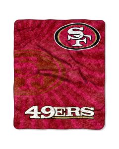 The Northwest Company 49ers  50x60 Sherpa Throw - Strobe Series