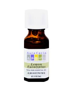 Aura Cacia 100% Pure Essential Oil Lemon Eucalyptus - 0.5 fl oz