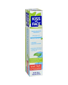 Kiss My Face Toothpaste - Whitening - Fluoride Free - Gel - 4.5 oz