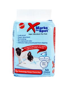 Ethical Pets X Marks The Spot Puppy Pads 22"X22" 50/Pkg-