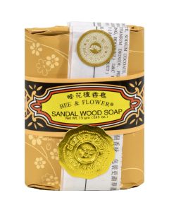 Bee and Flower Soap Sandalwood - 2.65 oz - Case of 12