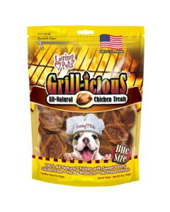 Loving Pets Products Grill-Icious Bite Size Chicken Treats 4oz-