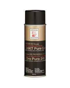 Design Master Colortool Metallic Spray Paint 12oz-24 KT Pure Gold