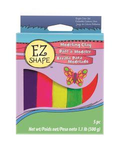 Polyform EZ Shape Non-Hardening Modeling Clay 1.1lb 5/Pkg-Brights