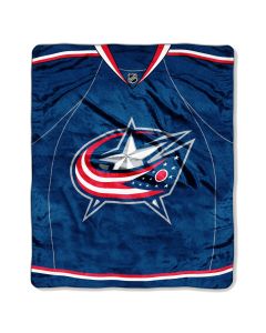 The Northwest Company Blue Jackets  50x60 Super Plush Throw - Jersey Series