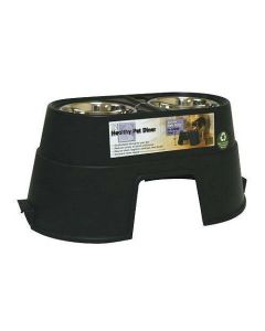 Our Pets Healthy Pet Diner Elevated Dog Feeder Large Black 27" x 14.5" x 12"