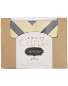 American Crafts Pebbles A2 Cards W/Envelopes (4.375"X5.75") 40/Box-Jen Hadfield Gold Foil - Pebbles A2 Cards W/Envelopes (4.375"X5.75") 40/Box-Jen Hadfield Gold Foil