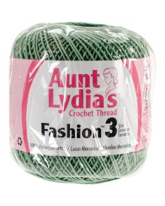 Coats Crochet Aunt Lydia's Fashion Crochet Thread Size 3-Sage