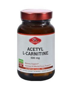 Olympian Labs Acetyl L-Carnitine - 500 mg - 60 Vegetarian Capsules