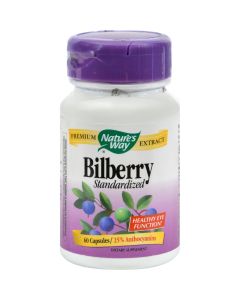 Nature's Way Bilberry Standardized - 60 Capsules