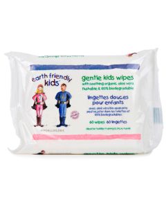 Earth Friendly Baby Gentle Kids Wipes - 60 Wipes