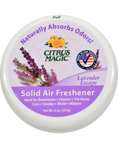 Citrus Magic Odor Absorber - Solid Lavender - Case of 6 - 8 oz