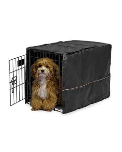 Midwest Quiet Time Pet Crate Cover Black 23" x 13.5" x 15"