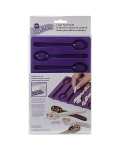 Wilton Silicone Candy Mold-Spoon 8 Cavity (1 Design) - Silicone Candy Mold-Spoon 8 Cavity (1 Design)