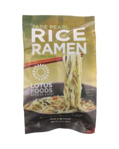 Lotus Foods Ramen - Organic - Jade Pearl Rice - with Miso Soup - 2.8 oz - case of 10