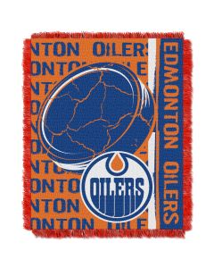 The Northwest Company Oilers  48x60 Triple Woven Jacquard Throw - Double Play Series