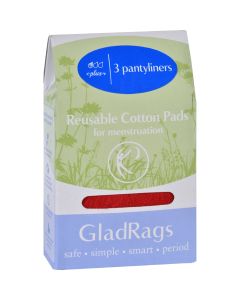 GladRags Pantyliner - Cotton - Color - 3 Pack