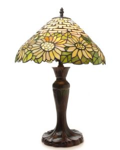 Warehouse of Tiffany's Sunflower Inspired Classical Table Lamp