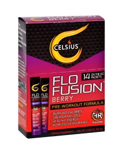 Celsius Flo Fusion - Powder Sticks - Berry - 14 Packets