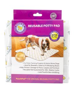 PoochPad Reusable Absorbent Potty Pad 20"X27"-Medium White