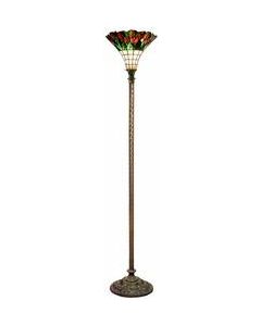 Warehouse of Tiffany Tiffany-style Tulip Torchiere