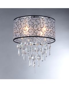 Warehouse of Tiffany Spiraling Crystal Chandelier