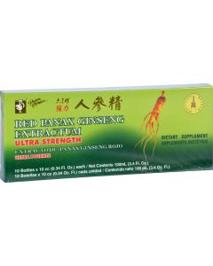 Prince of Peace Red Panax Ginseng Extractum Ultra Strength - 10 Vials